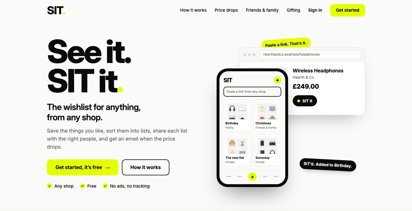 The SIT home page